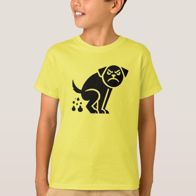 Hund för arg t shirt (Framsida)