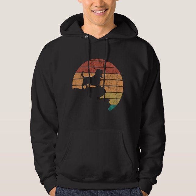 Hund för Basset Basset Hound Hoodie (Framsida)