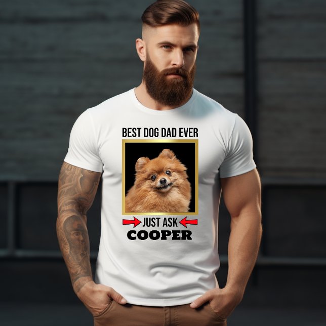 Hund för bästa Hund Pappa någonsin-Personlig T Shirt (Best Dog Dad Ever)