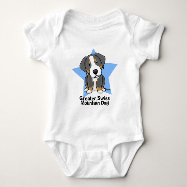 Hund för berg för Kawaii stjärna mer underbar T Shirt (Framsida)