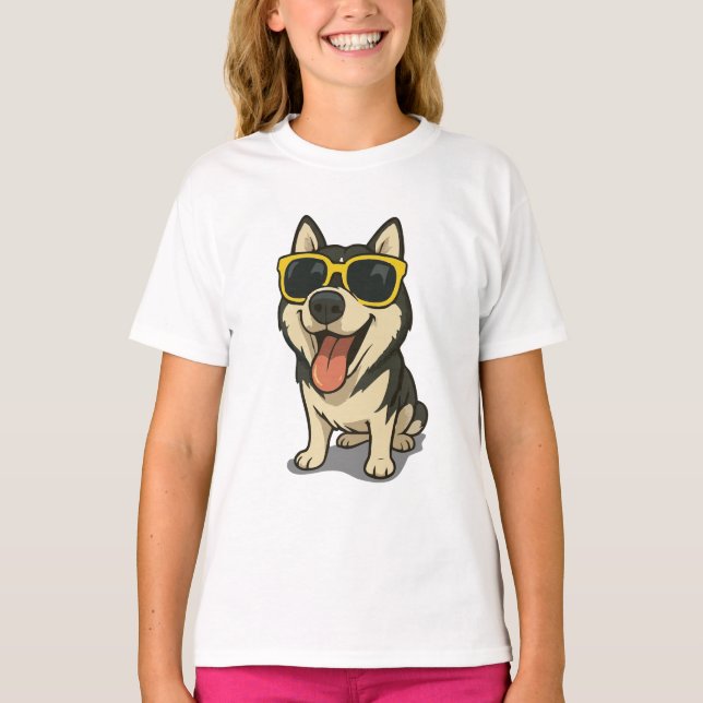 Hund för Coola T Shirt (Framsida)