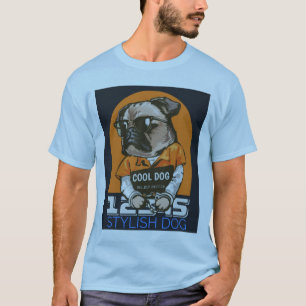 Hund för coola t shirt
