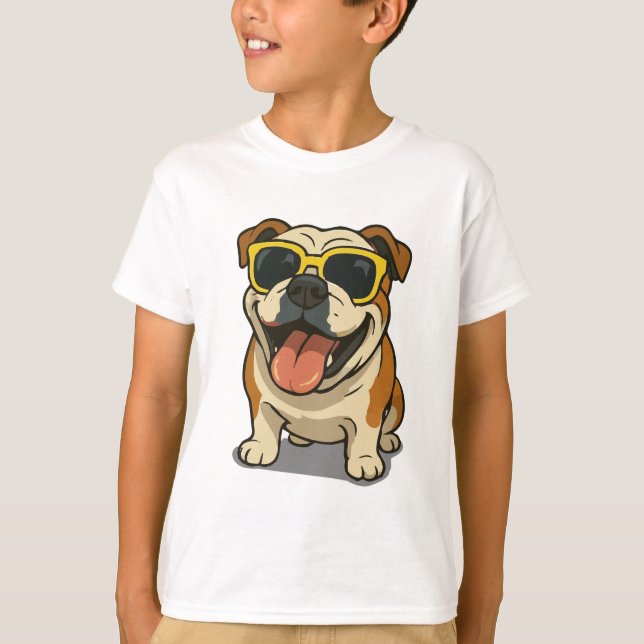 Hund för Coola T Shirt (Framsida)