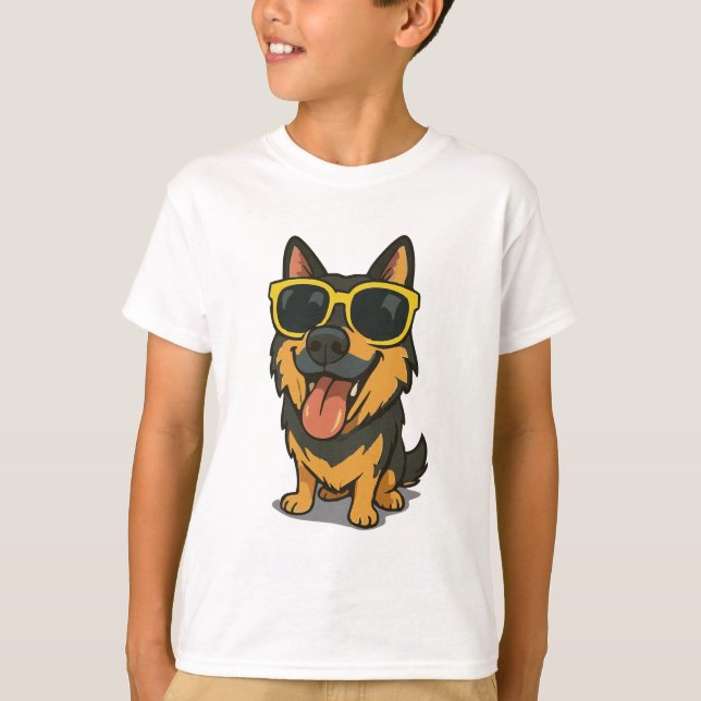 Hund för Coola T Shirt (Framsida)