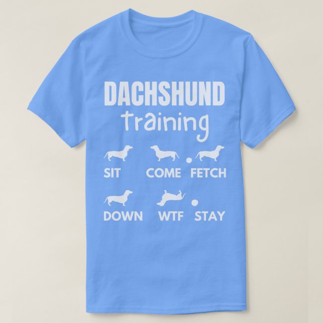 Hund för Dachshund-träning T Shirt (Design framsida)