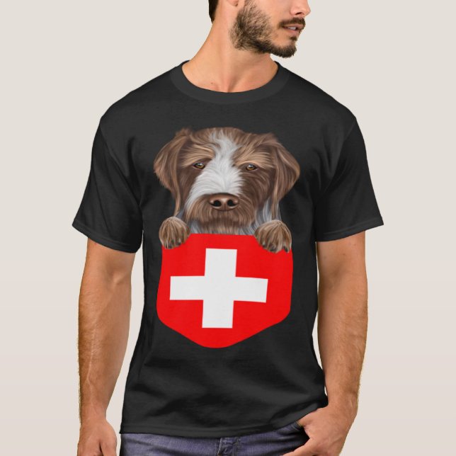 Hund för den tyska språköversiktsmarkören i Schwei T Shirt (Framsida)