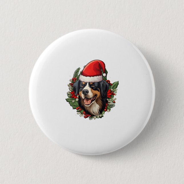 Hund för det fantastiska julberget knapp (Framsida)