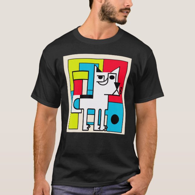 hund för digital marionett hund hund t shirt (Framsida)