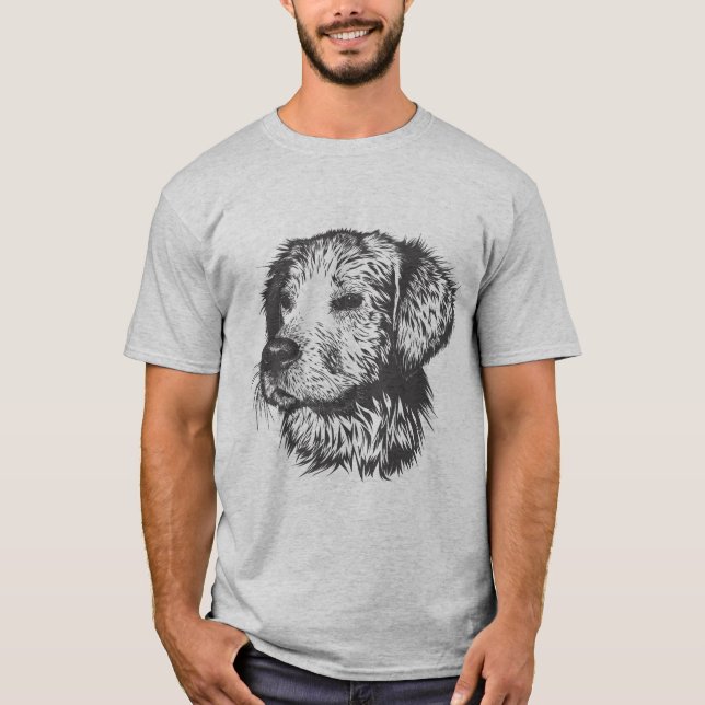 "Hund för Djurälskare - felsökning" T Shirt (Framsida)