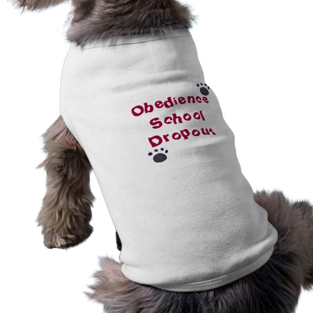Hund för doping från Obedience School Hundtröja (Baksidan)