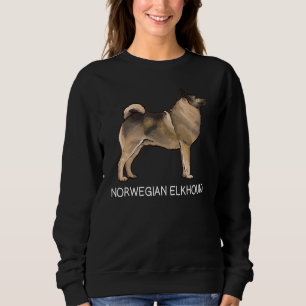 Hund för Elkhound Crazy T Shirt
