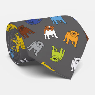 Hund för färglös Multifärgad i engelska Bulldog Slips