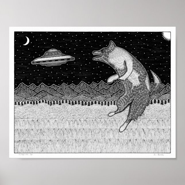 Hund för flygdisk poster (Framsidan)