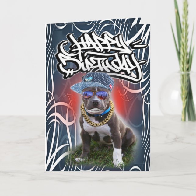 Hund för födelsedagskort kort (Framsida)