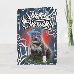 Hund för födelsedagskort kort