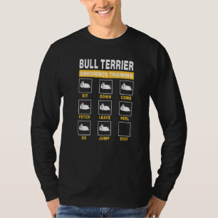 Hund för fortbildning av Bull Terrier Obedience mo T Shirt