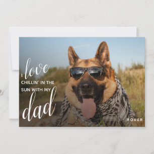 Hund för fotohälsning av Anpassningsbarna Lycklig  Julkort