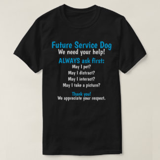 Hund för framtida tjänster t shirt