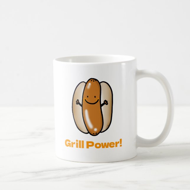 Hund för grillning av Hett Kaffemugg (Höger)