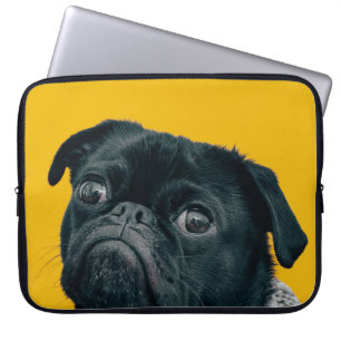 hund för gult laptop fodral