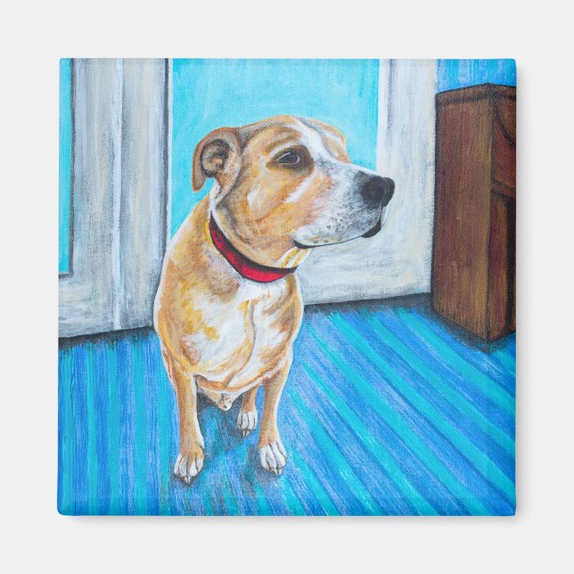 Hund för gult magnet (Framsidan)