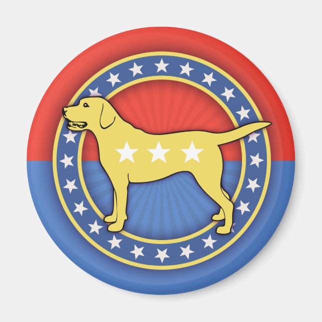 Hund för gult magnet (Framsidan)