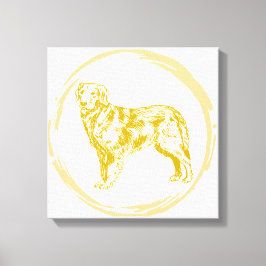 Hund för gyllene hämtning canvastryck