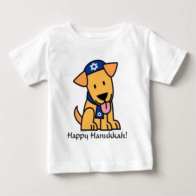 Hund för Hanukkah judisk Labrador Retrievervalp T-shirt (Framsida)