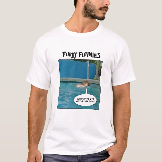 Hund för hårigFunnies "varv? ", Tee Shirt (Framsida)