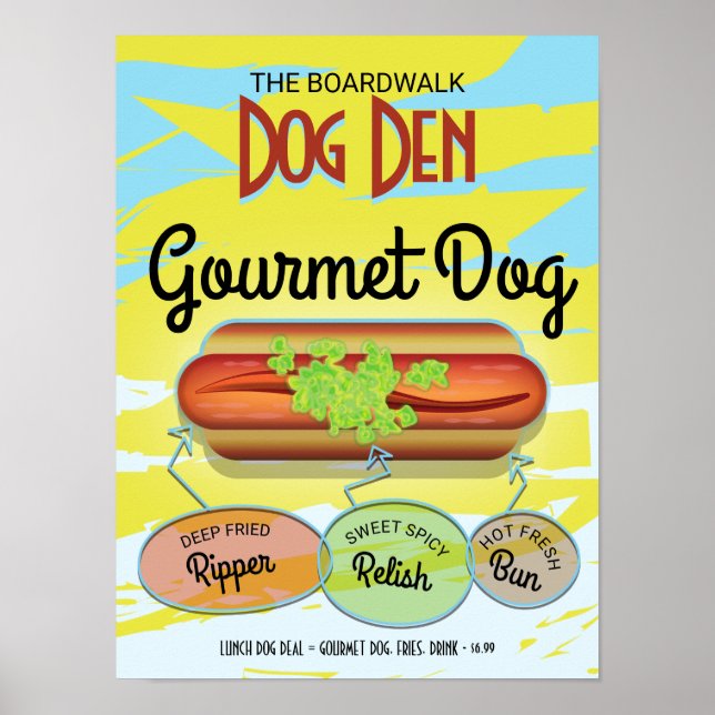 Hund för Hett av anpassningsbar Poster (Framsidan)