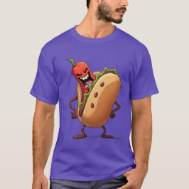 Hund för HETT av livsmedelsmonster EVIL T Shirt