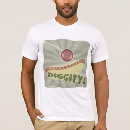 Hund för hett Diggity Roligt Vintage Tecknad Sloga Tee