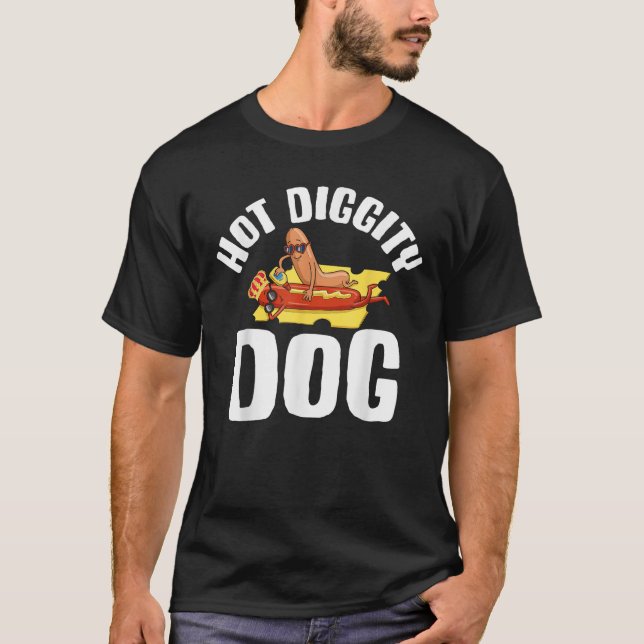 Hund för hett Diggity T Shirt (Framsida)