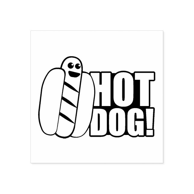 Hund för hett stämpel (Tryck)