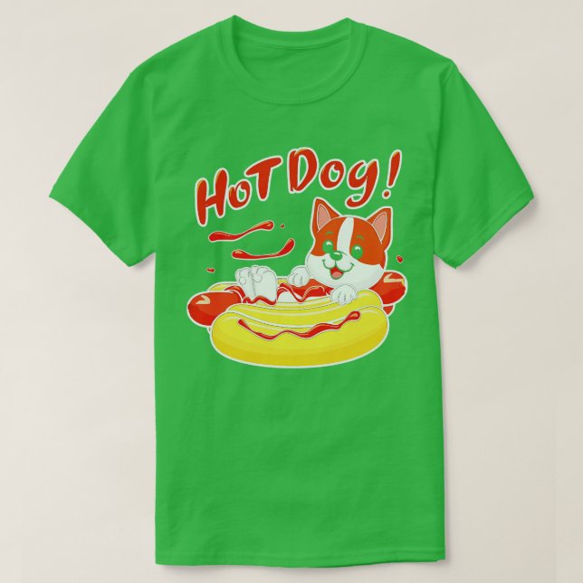 hund för hett t shirt (Design framsida)