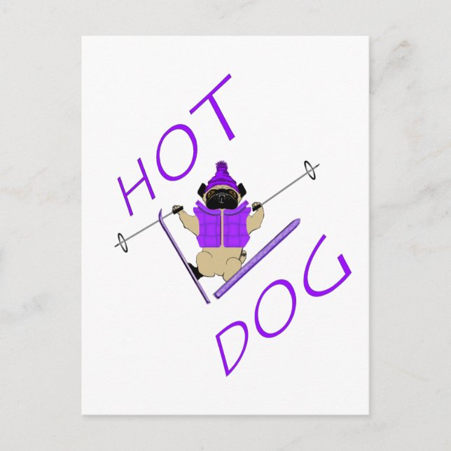 Hund för hett vykort (Framsida)