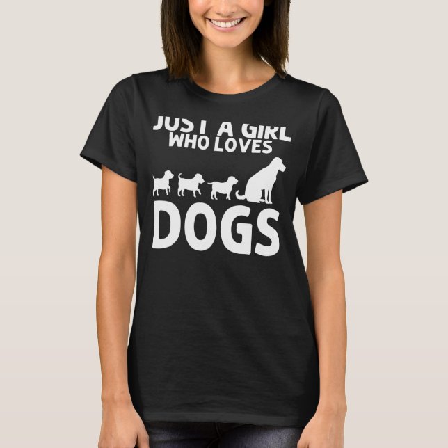 Hund för Hund för flickor och ungar T Shirt (Framsida)