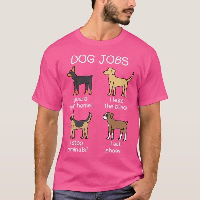 Hund för Hund Jobbboxare T Shirt (Framsida)