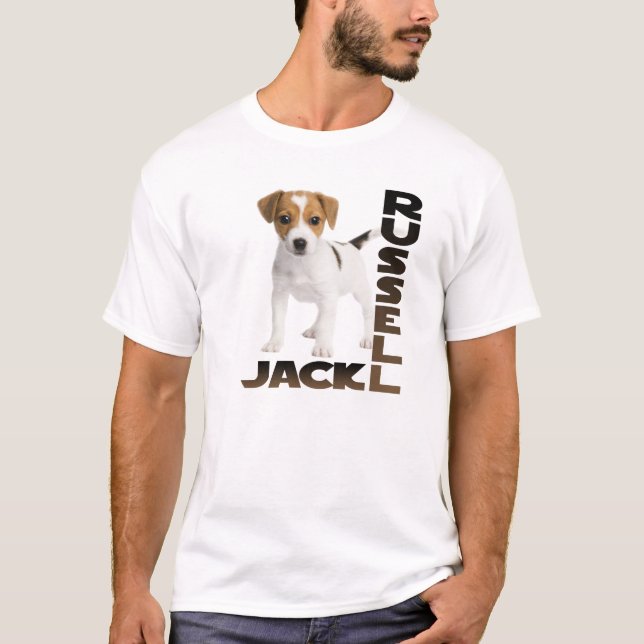 Hund för jackRussell valp T-shirt (Framsida)
