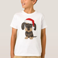 Hund för jultomten i Dachshund Santa Teckel