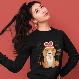 Hund för kinesiska nyår t shirt