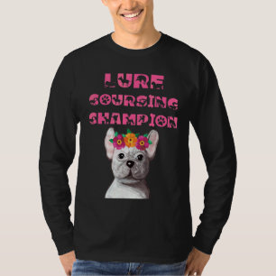Hund för kursstiftning med blomma Krona T Shirt