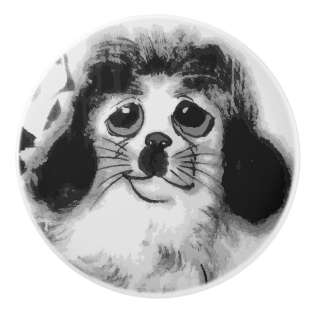 HUND för ledsen Knopp (Framsidan)