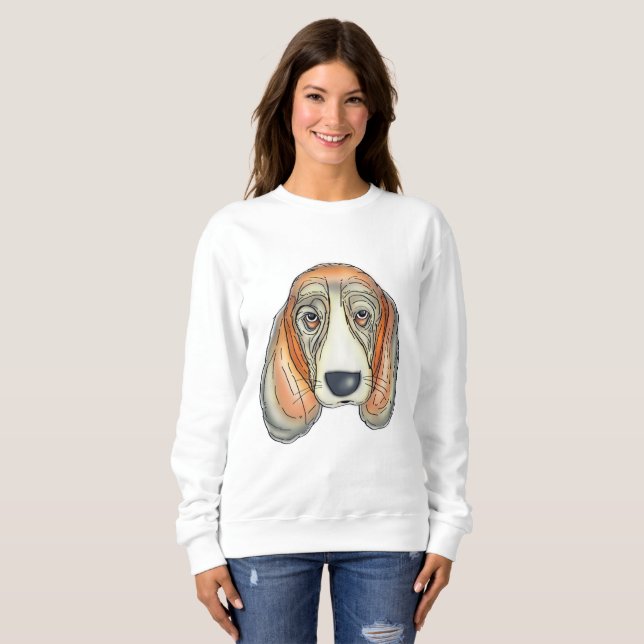 Hund för ledsen t-shirt (Hel framsida)