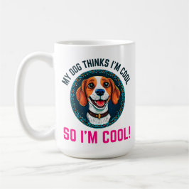 Hund för ljusbeagle kaffemugg