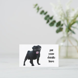 Hund för lustig pug visitkort