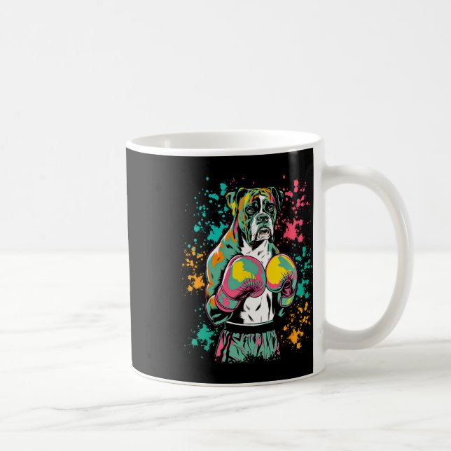 Hund För manar kvinnor i fickboxning eller boxning Kaffemugg (Höger)
