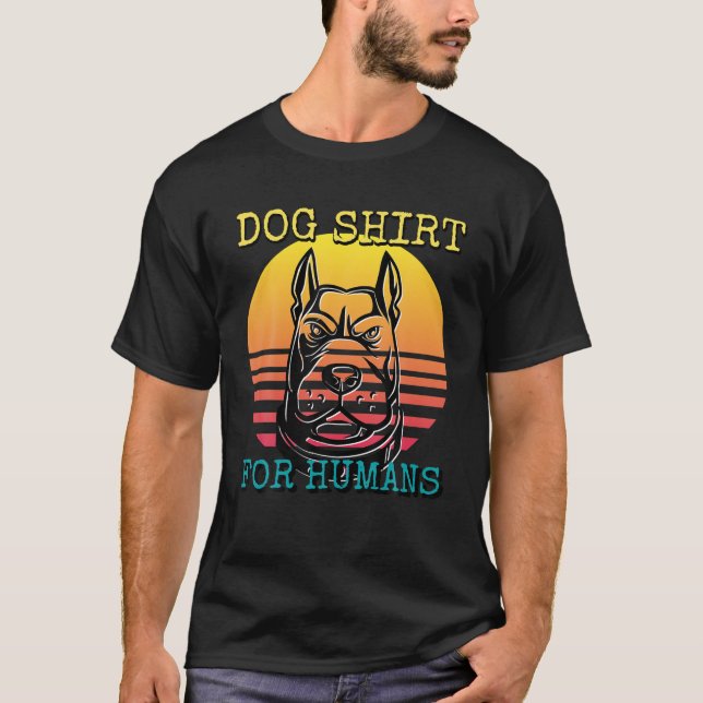 Hund för människor t shirt (Framsida)