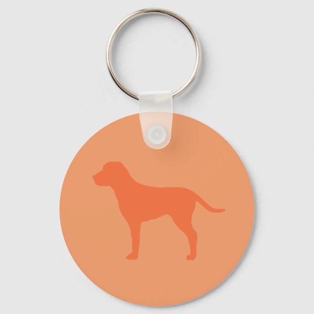 Hund för orange nyckelring (Framsida)