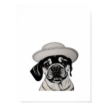 Hund för pejling med svartvitt i svartvitt